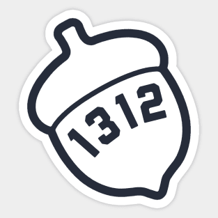 Precinct 1312 T-Shirt White Logo Design Sticker